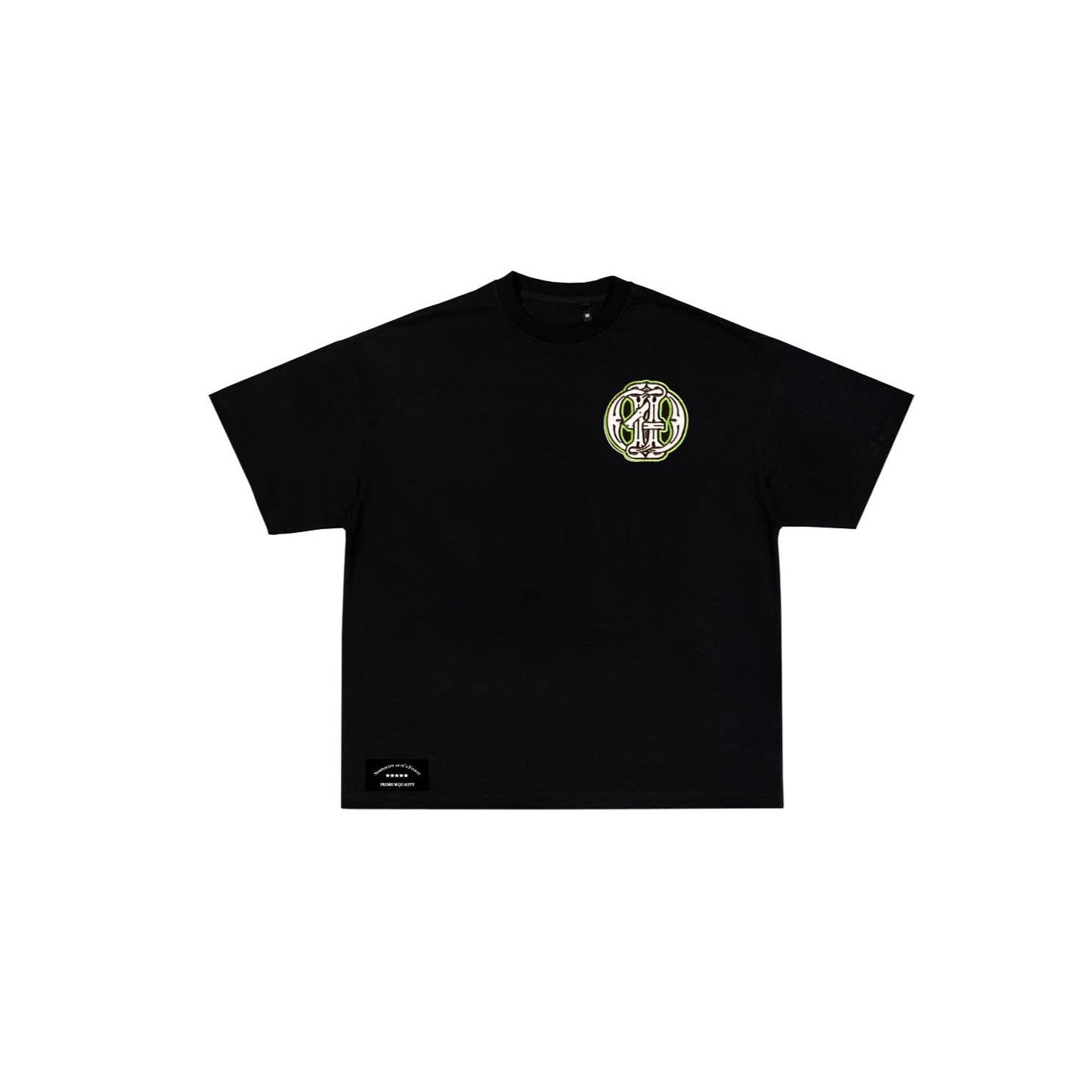 Monogram Lux Black Tee - Death4Dollars