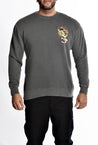 Good VS Evil Pigment Black Dyed Crew Neck Sweatshirt - Death4Dollars