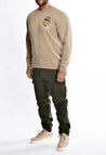 Good VS Evil Pigment Sandstone Dyed Crew Neck Sweatshirt - Death4Dollars