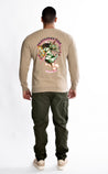 Good VS Evil Pigment Sandstone Dyed Crew Neck Sweatshirt - Death4Dollars