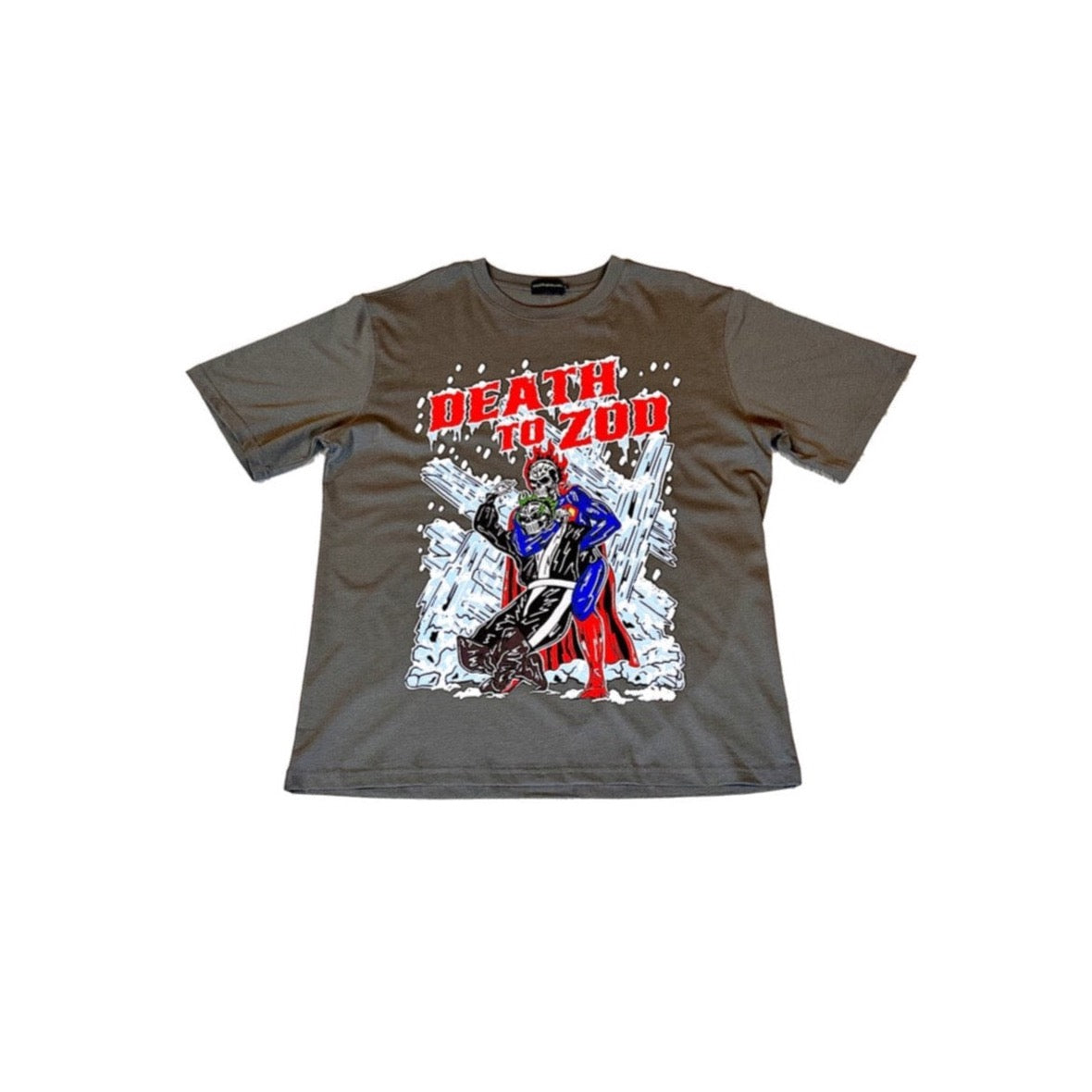 Death To Zod Grey Motif Tee - Death4Dollars