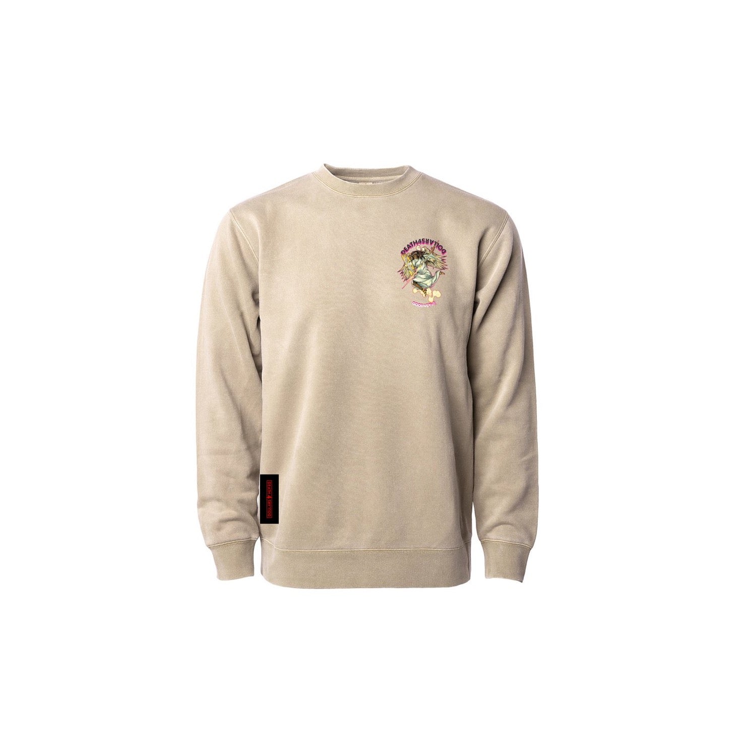 Good VS Evil Pigment Sandstone Dyed Crew Neck Sweatshirt - Death4Dollars