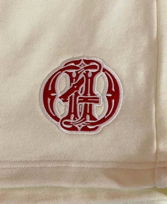 Monogram French Terry Lux Cream Shorts - Death4Dollars