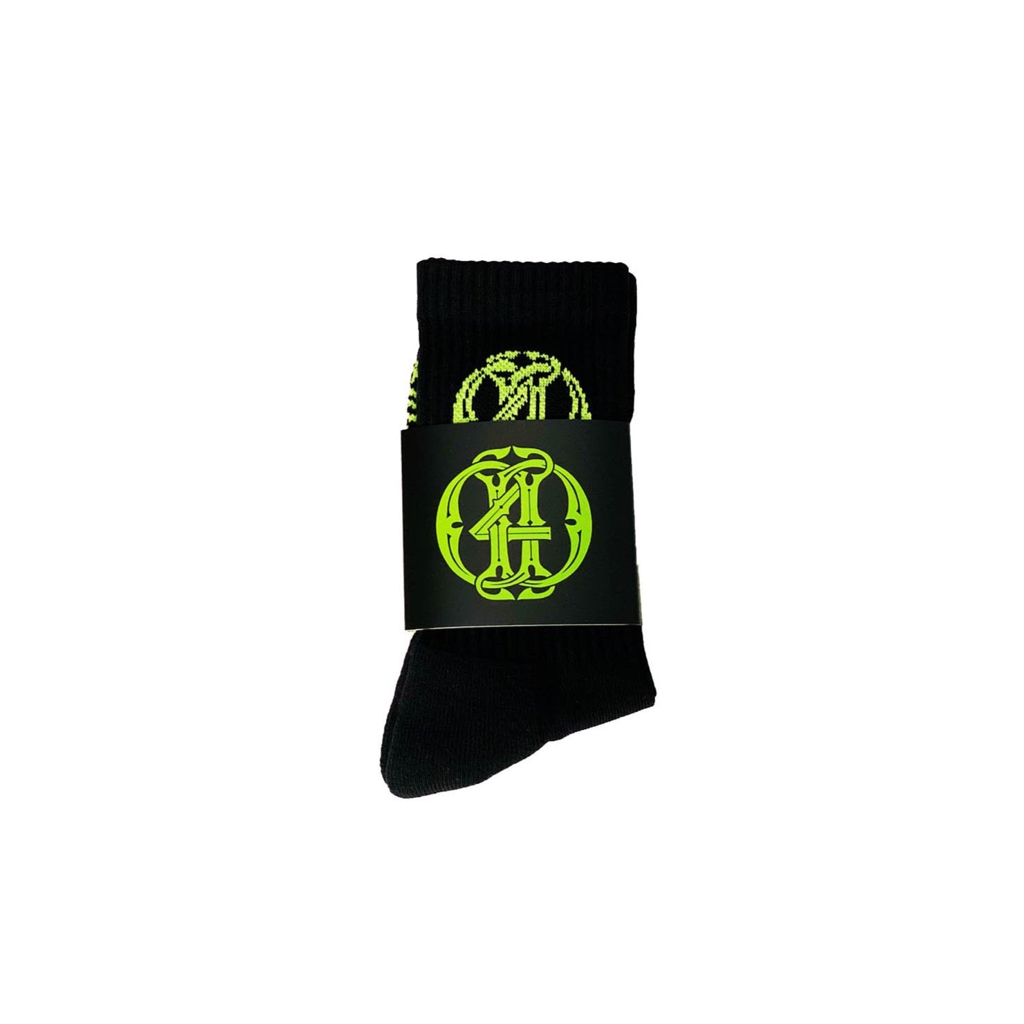 Monogram Black Socks - Death4Dollars