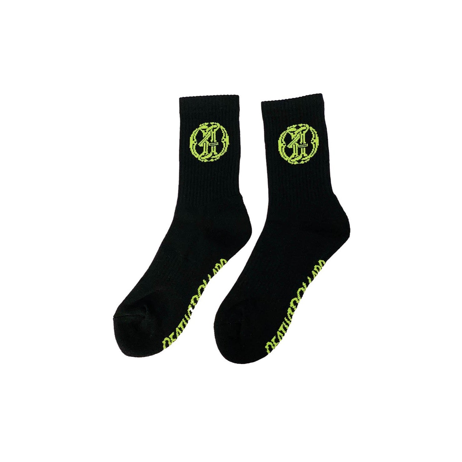 Monogram Black Socks - Death4Dollars